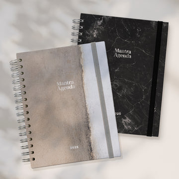 Paquete 2 Agendas 2025 Beige & Negro